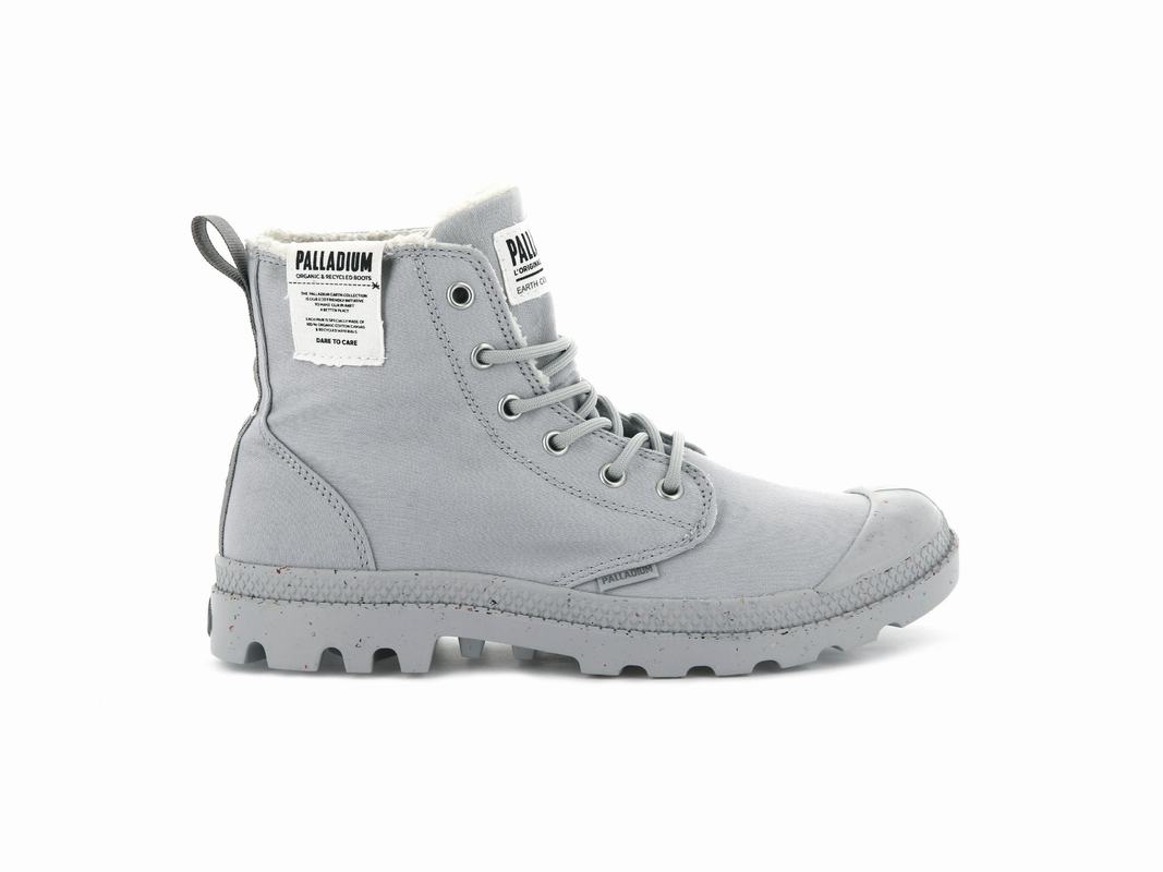 Palladium Pampa Earth Mens Boots Light Grey Australia [UVEGAC-105]